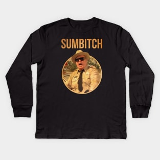 POLICE SUMBITCH JUSTICE SMOKEY bandit Kids Long Sleeve T-Shirt